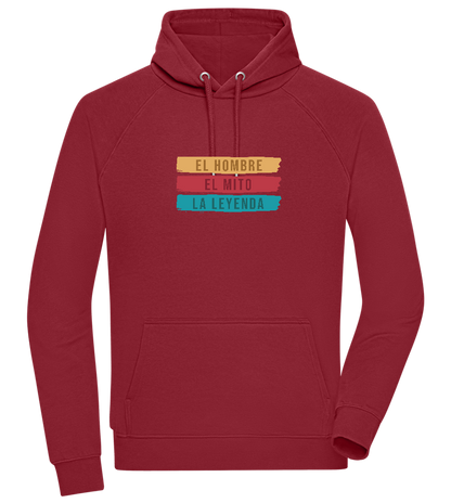 The Man The Myth The Legend Design - Comfort unisex hoodie_BORDEAUX_front