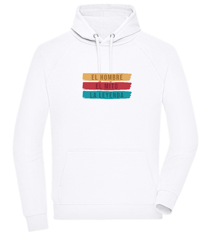 The Man The Myth The Legend Design - Comfort unisex hoodie_WHITE_front