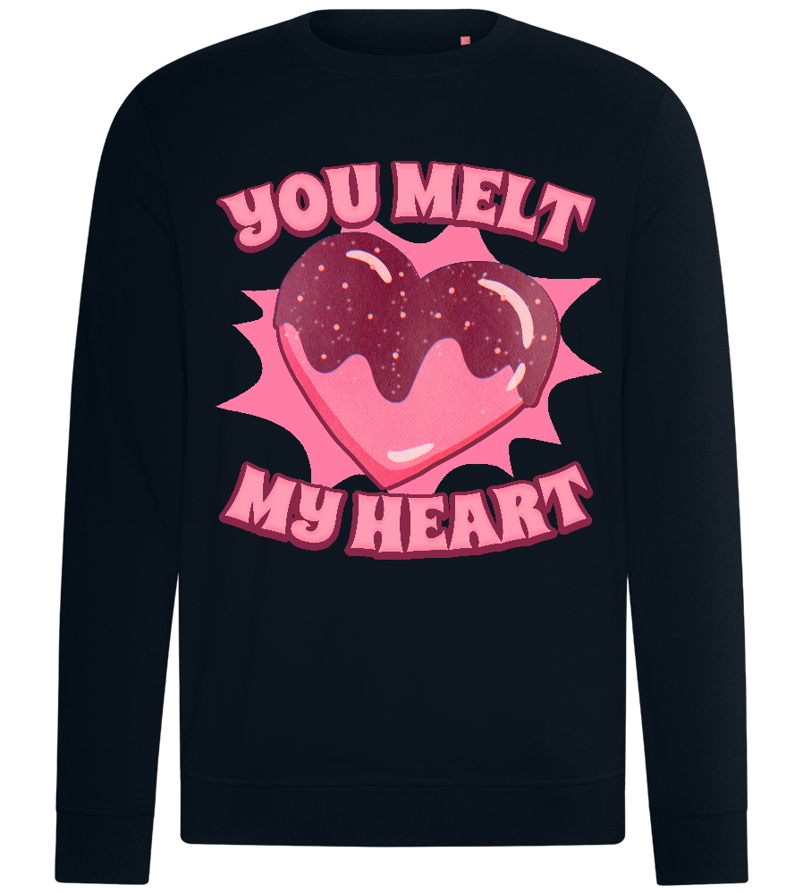 Melt My Heart Design - Comfort unisex sweater_BLACK_front