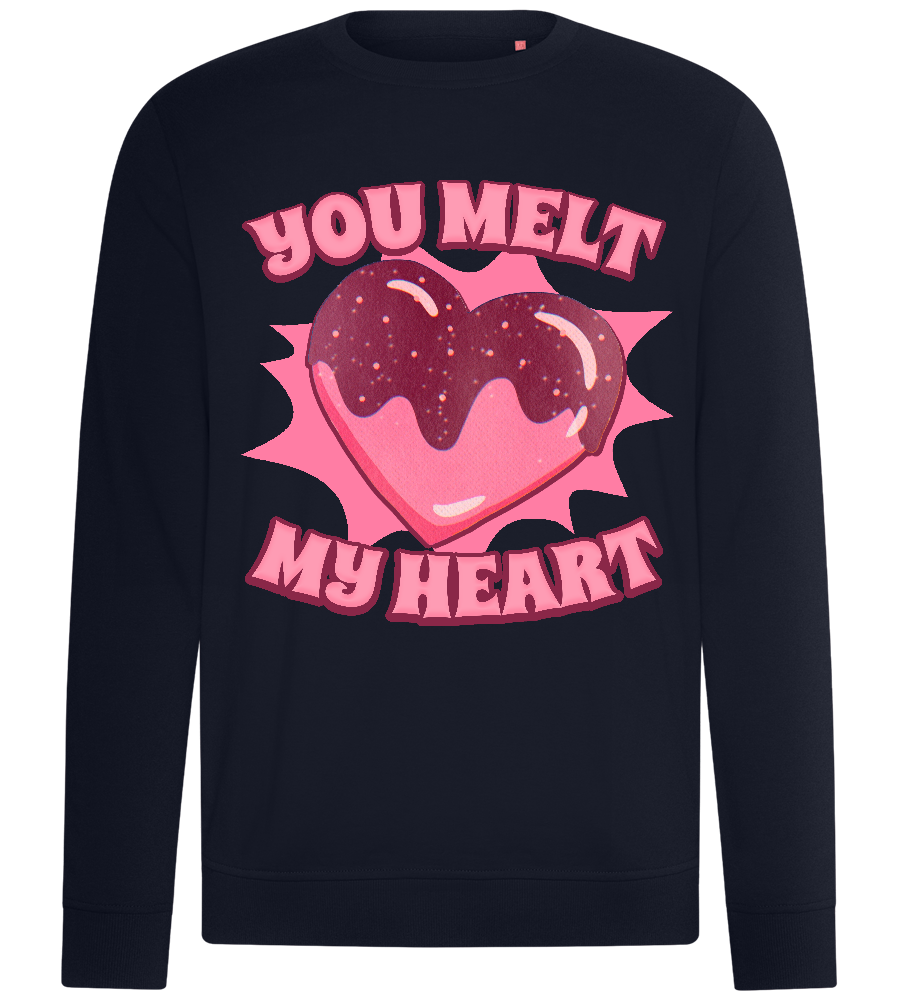 Melt My Heart Design - Comfort unisex sweater_FRENCH NAVY_front