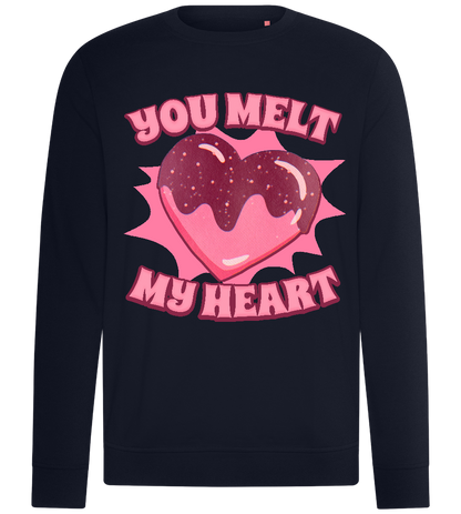 Melt My Heart Design - Comfort unisex sweater_FRENCH NAVY_front