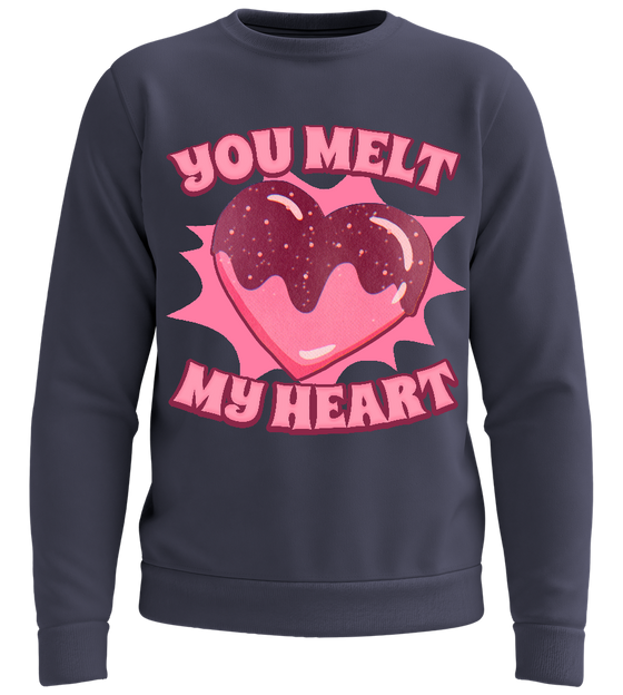 Melt My Heart Design - Comfort unisex sweater_FRENCH NAVY_front