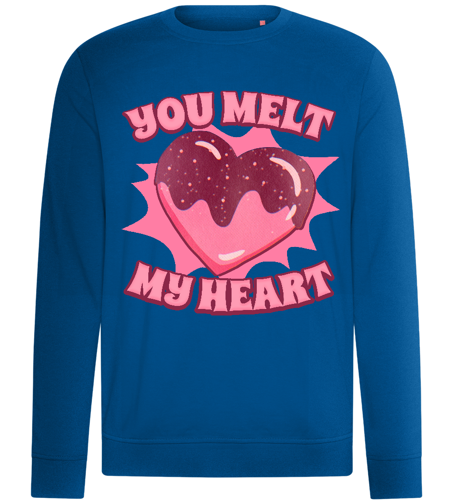 Melt My Heart Design - Comfort unisex sweater_ROYAL_front