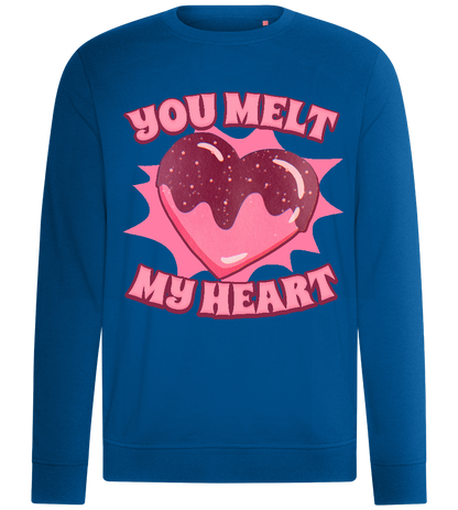 Melt My Heart Design - Comfort unisex sweater_ROYAL_front