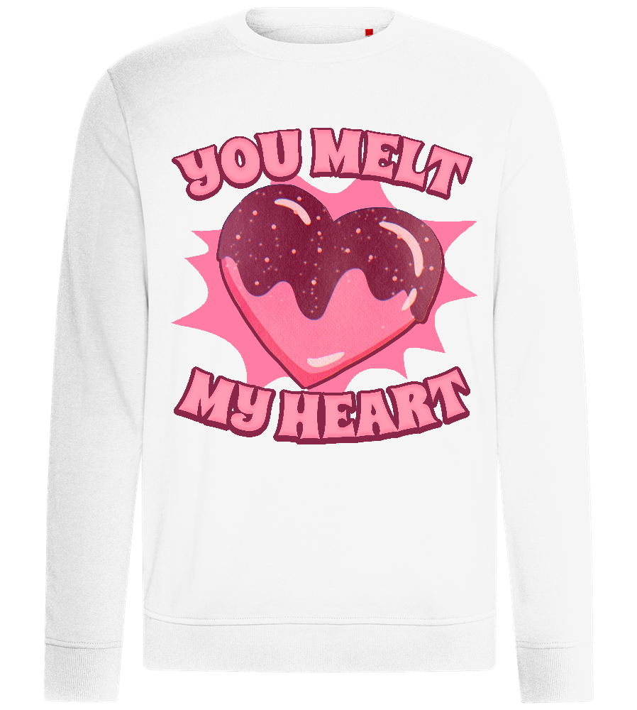 Melt My Heart Design - Comfort unisex sweater_WHITE_front