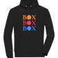 Box Box Box Design - Comfort unisex hoodie_BLACK_front