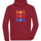 Box Box Box Design - Comfort unisex hoodie_BORDEAUX_front