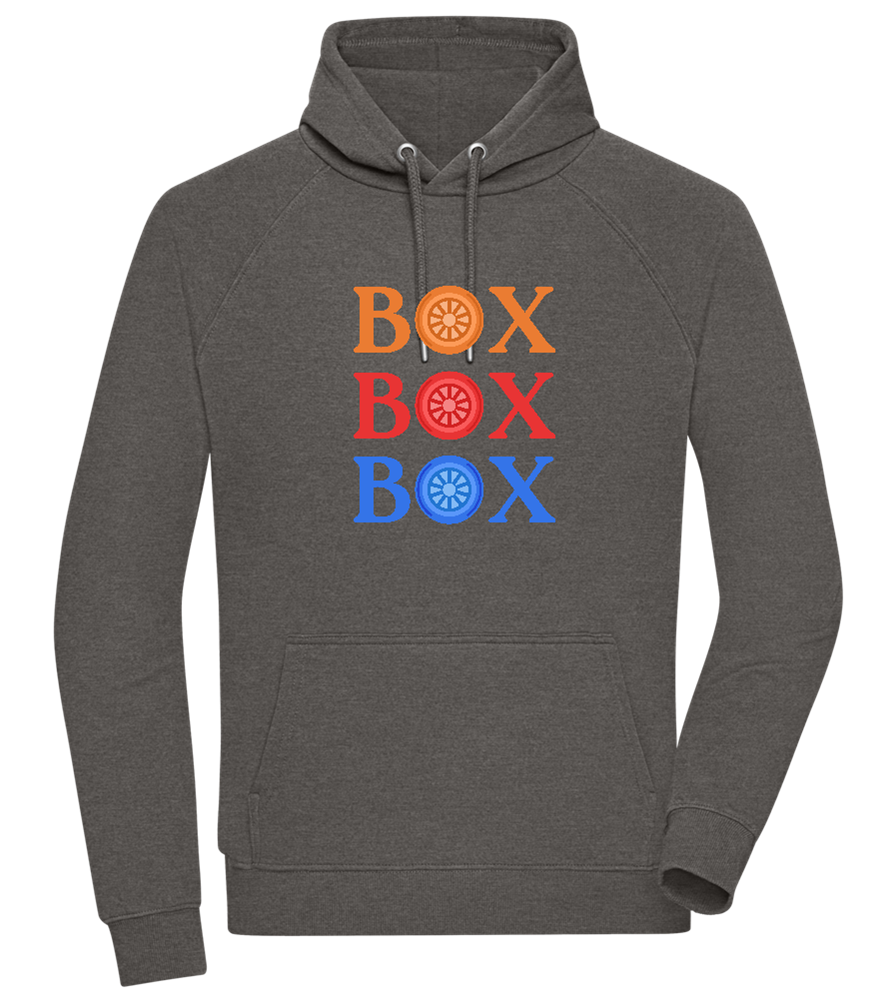 Box Box Box Design - Comfort unisex hoodie_CHARCOAL CHIN_front