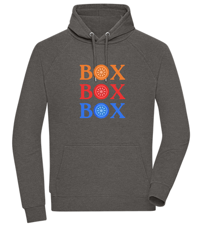 Box Box Box Design - Comfort unisex hoodie_CHARCOAL CHIN_front