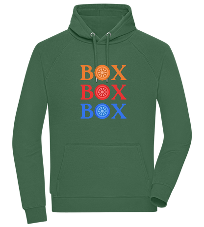 Box Box Box Design - Comfort unisex hoodie_GREEN BOTTLE_front