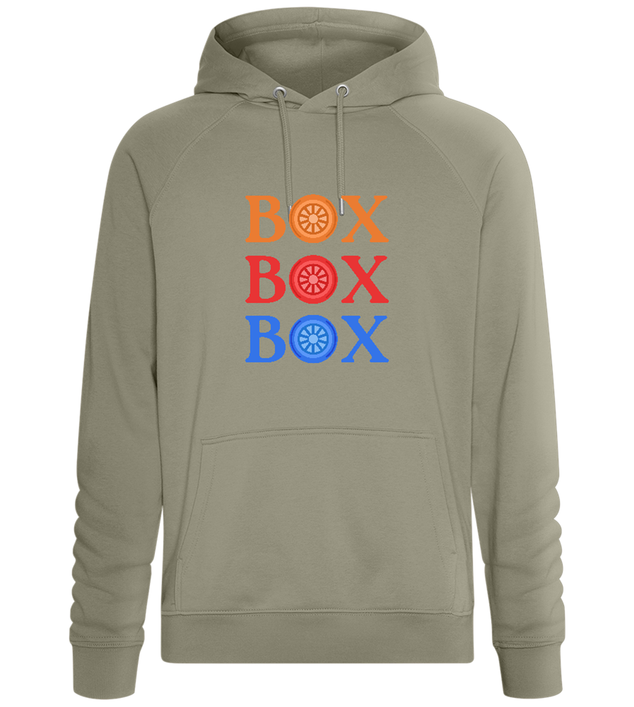 Box Box Box Design - Comfort unisex hoodie_KHAKI_front