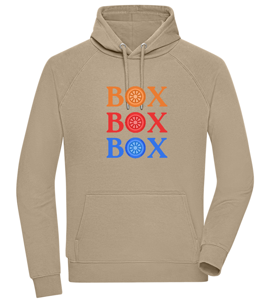 Box Box Box Design - Comfort unisex hoodie_KHAKI_front