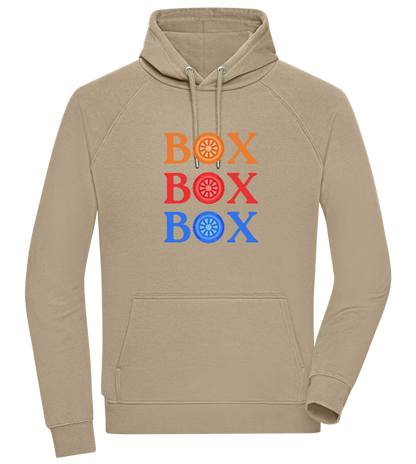 Box Box Box Design - Comfort unisex hoodie_KHAKI_front