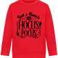 Hocus Pocus Design - Comfort Kids Sweater_BRIGHT RED_front