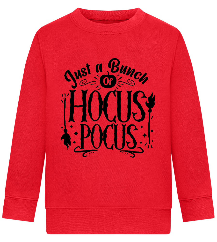 Hocus Pocus Design - Comfort Kids Sweater_BRIGHT RED_front