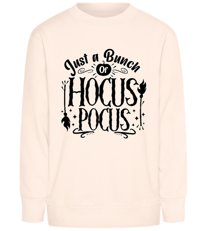 Hocus Pocus Design - Comfort Kids Sweater_LIGHT PEACH ROSE_front