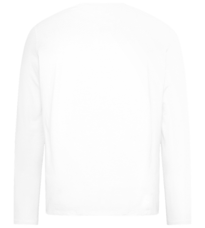 Chaos Coordinator Doodles Design - Premium men's long sleeve t-shirt_WHITE_back