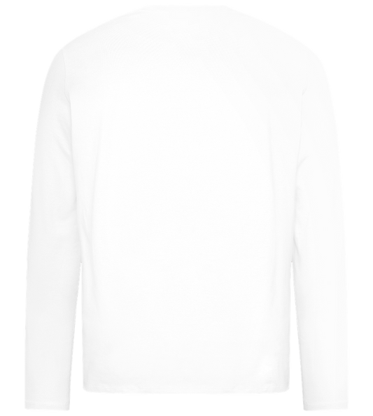 Chaos Coordinator Doodles Design - Premium men's long sleeve t-shirt_WHITE_back