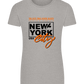 The City That Never Sleeps Design - Basic women's fitted t-shirt_ORION GREY_front