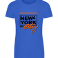 The City That Never Sleeps Design - Basic women's fitted t-shirt_ROYAL_front