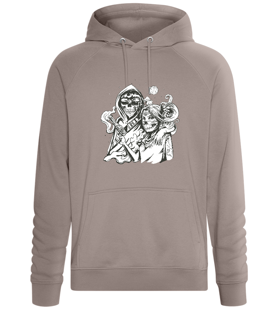 Skeleton Lovers Design - Comfort unisex hoodie_CHARCOAL CHIN_front