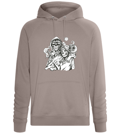 Skeleton Lovers Design - Comfort unisex hoodie_CHARCOAL CHIN_front