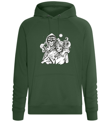 Skeleton Lovers Design - Comfort unisex hoodie_GREEN BOTTLE_front