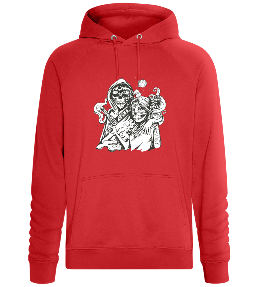 Skeleton Lovers Design - Comfort unisex hoodie_RED_front