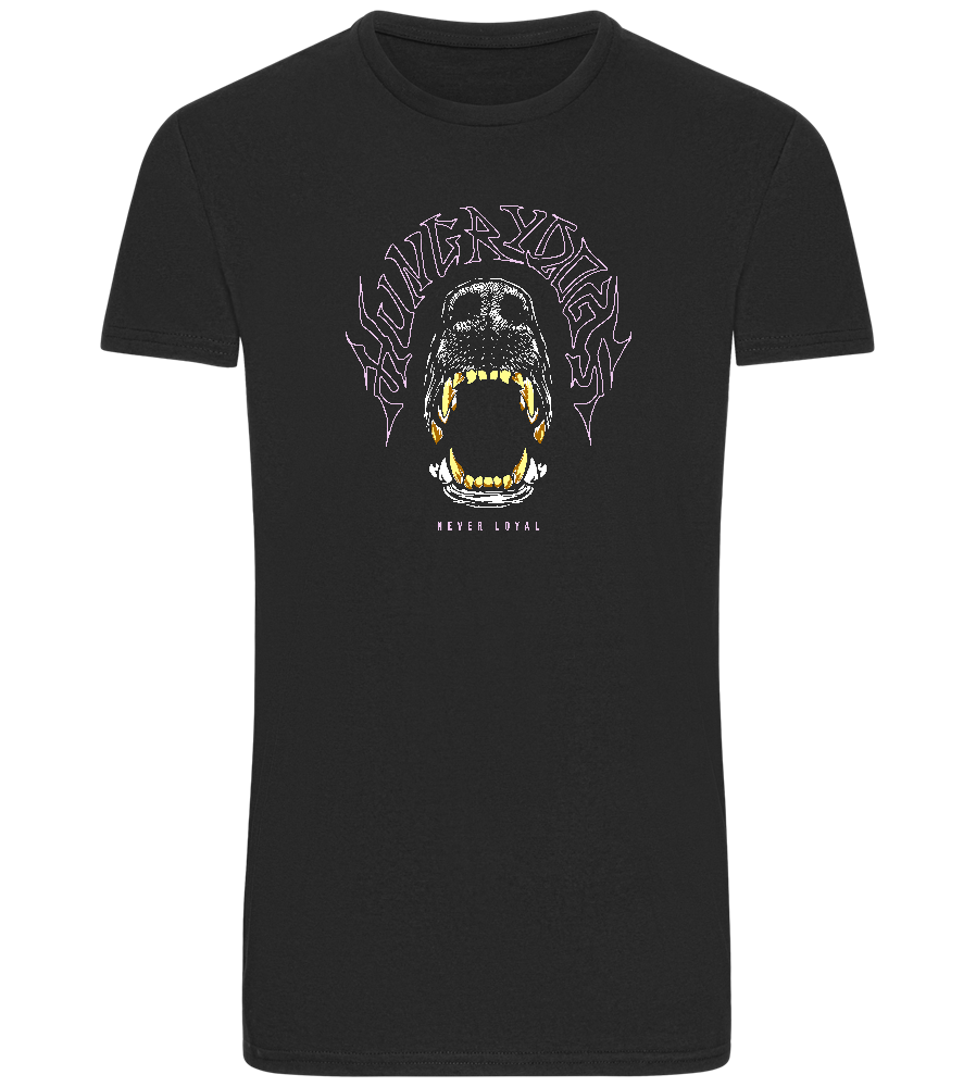 Hungry Dogs Design - Basic Unisex T-Shirt_DEEP BLACK_front