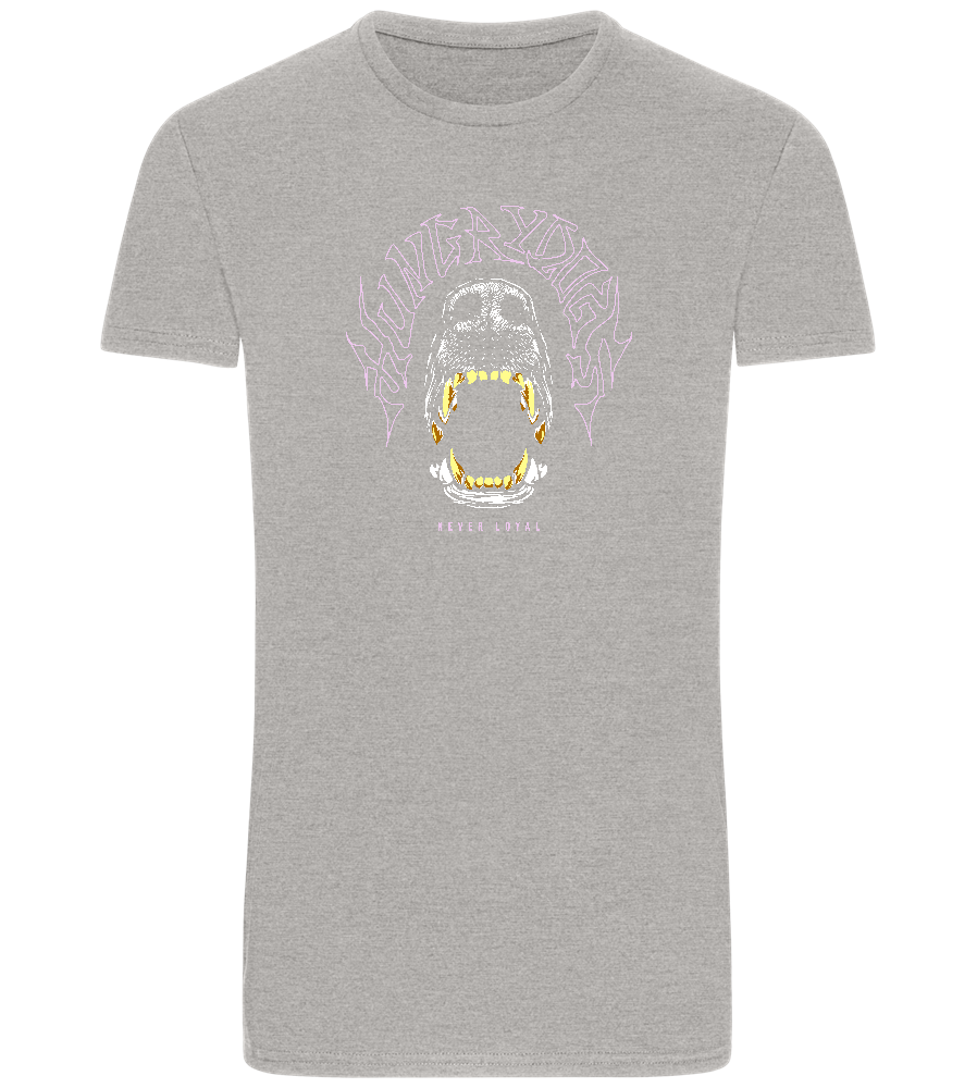 Hungry Dogs Design - Basic Unisex T-Shirt_ORION GREY_front