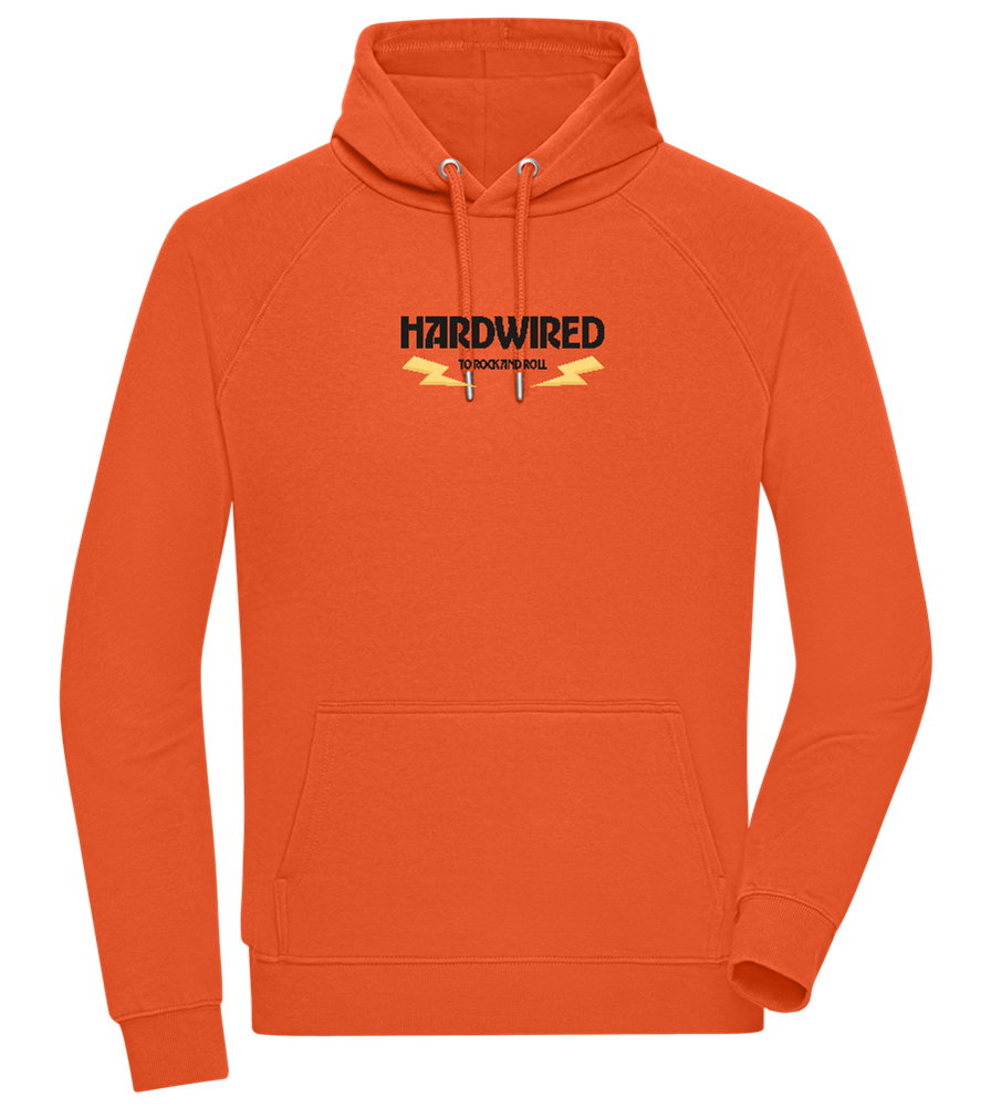 Hardwired Design - Comfort unisex hoodie_BURNT ORANGE_front