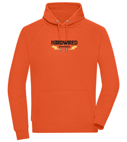 Hardwired Design - Comfort unisex hoodie_BURNT ORANGE_front