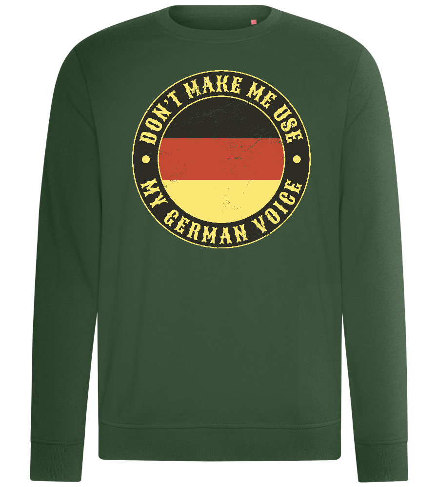 German Voice Design - Comfort unisex sweater_GREEN BOTTLE_front