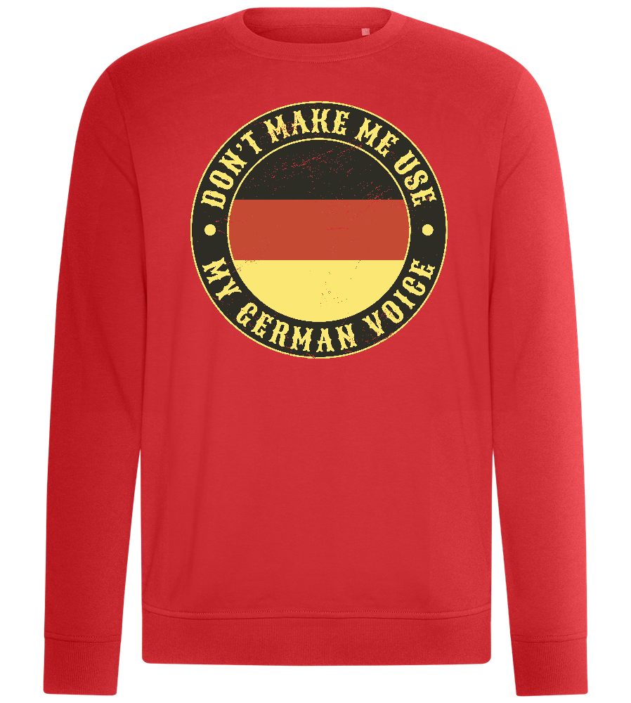 German Voice Design - Comfort unisex sweater_RED_front