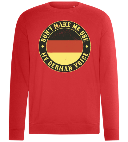 German Voice Design - Comfort unisex sweater_RED_front