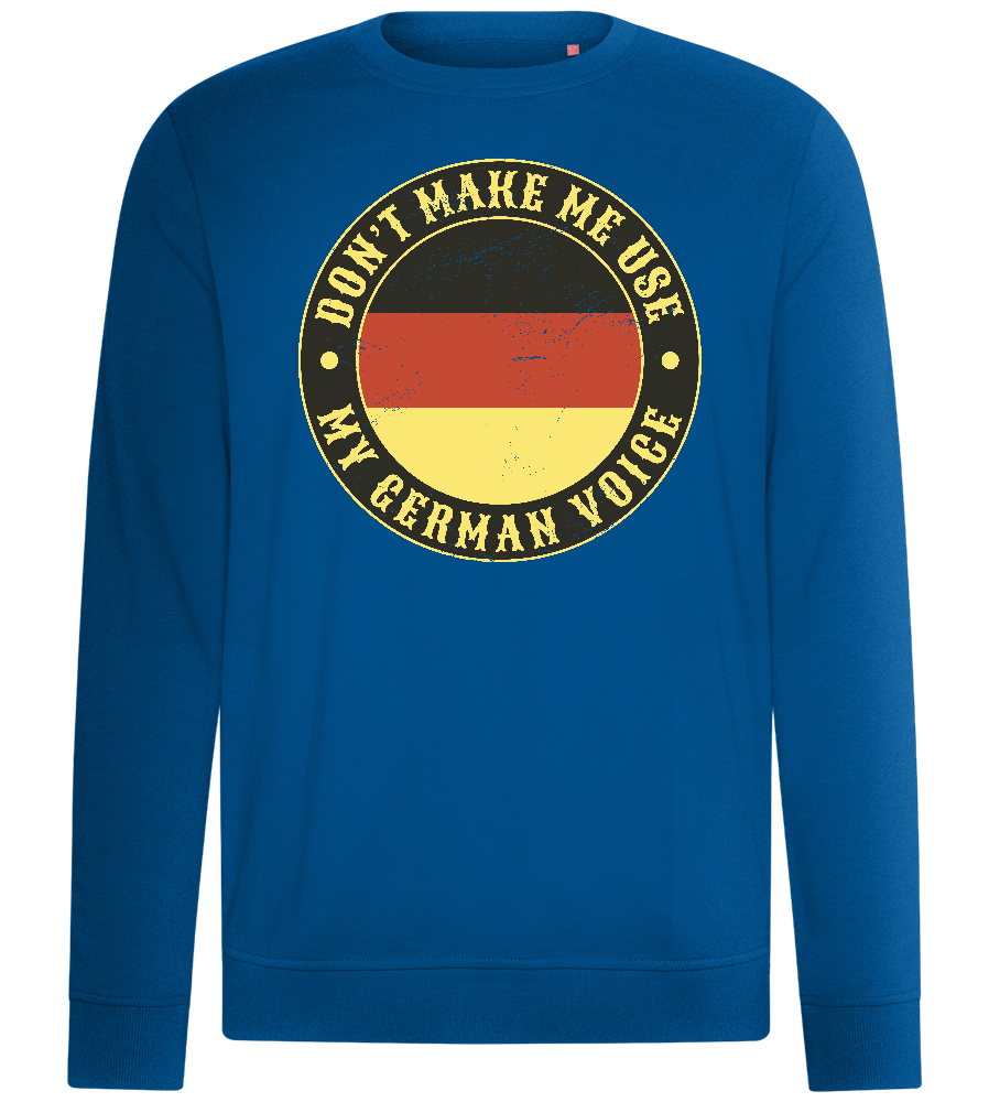 German Voice Design - Comfort unisex sweater_ROYAL_front