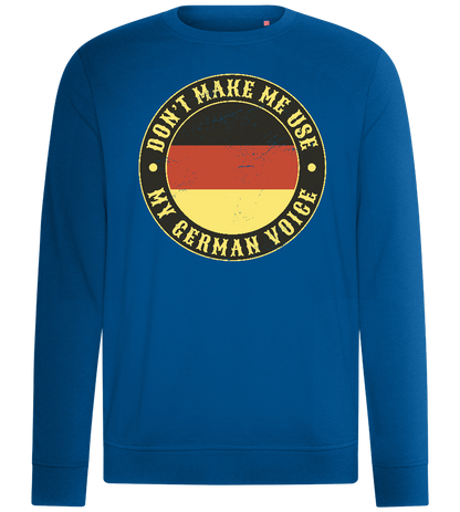 German Voice Design - Comfort unisex sweater_ROYAL_front