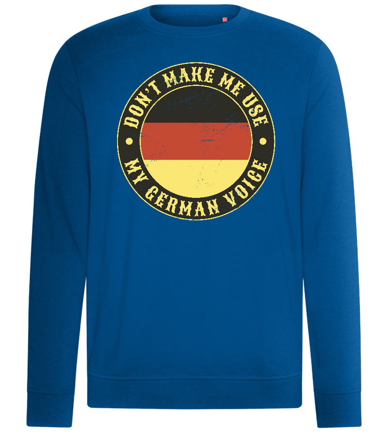 German Voice Design - Comfort unisex sweater_ROYAL_front