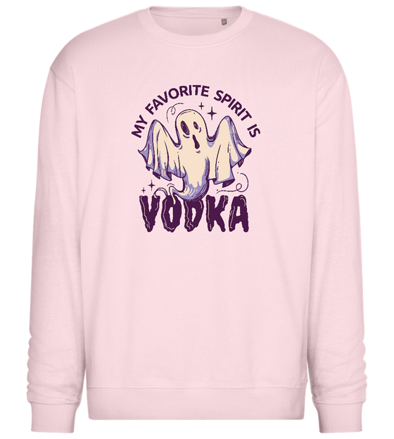 Favorite Spirit is Vodka Design - Comfort Essential Unisex Sweater_LIGHT PEACH ROSE_front