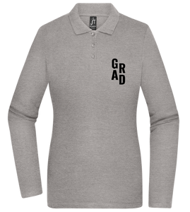 Grad Design - Premium Women´s long sleeve polo shirt