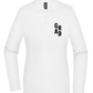 Grad Design - Premium Women´s long sleeve polo shirt_WHITE_front