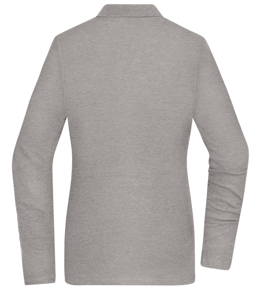 Grad Design - Premium Women´s long sleeve polo shirt_ORION GREY II_back