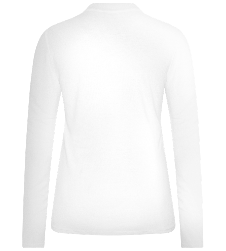 Grad Design - Premium Women´s long sleeve polo shirt_WHITE_back