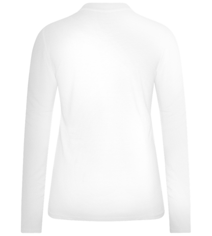 Grad Design - Premium Women´s long sleeve polo shirt_WHITE_back