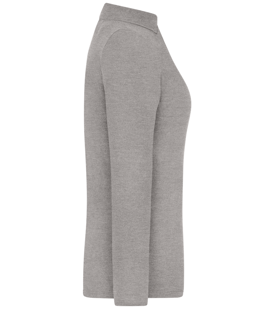 Grad Design - Premium Women´s long sleeve polo shirt_ORION GREY II_right