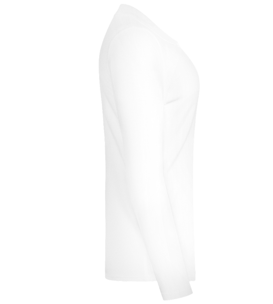 Grad Design - Premium Women´s long sleeve polo shirt_WHITE_right