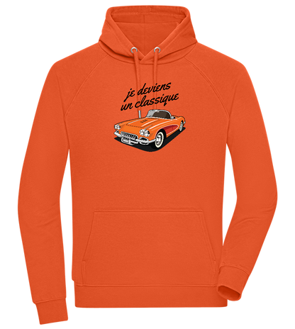 Becoming A Classic Design - Comfort unisex hoodie_BURNT ORANGE_front