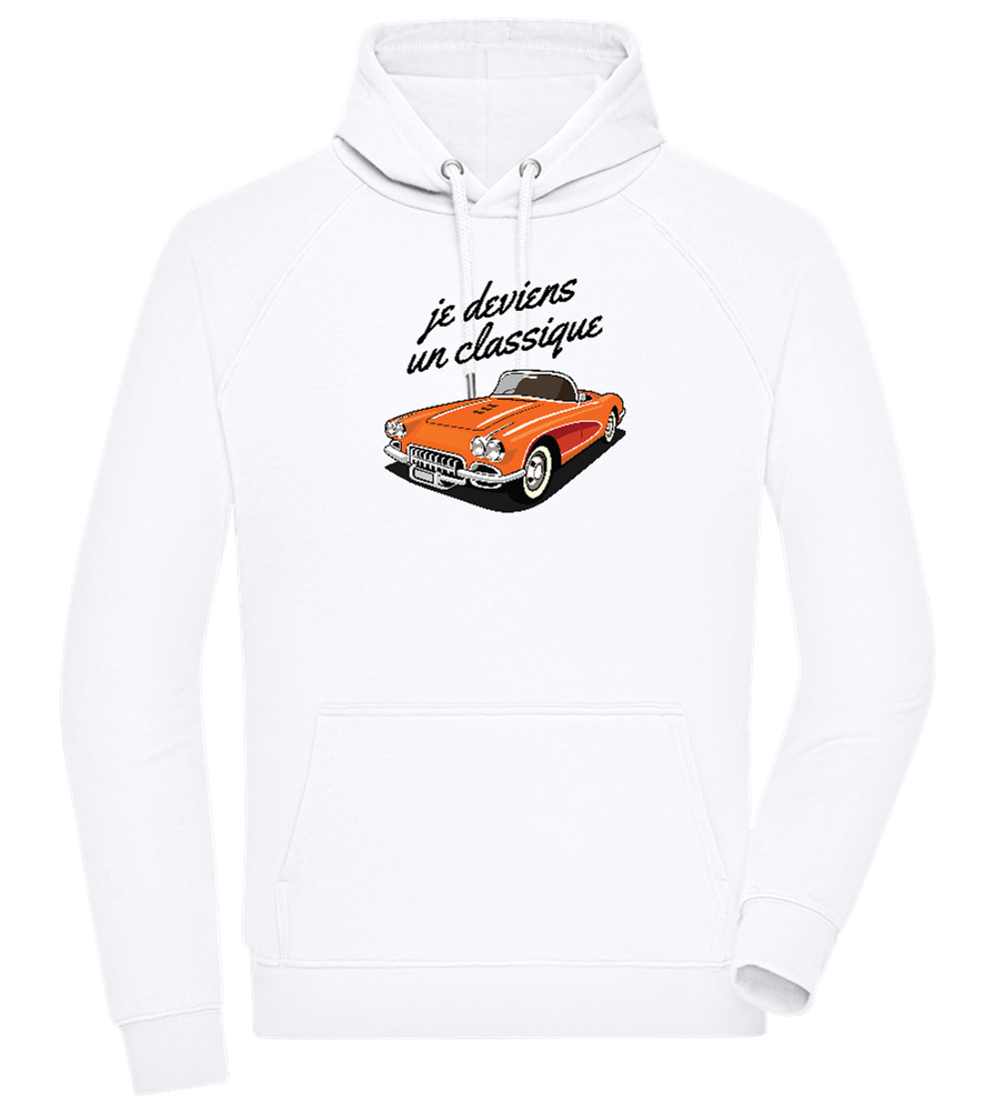 Becoming A Classic Design - Comfort unisex hoodie_WHITE_front