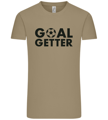 Goal Getter Design - Comfort Unisex T-Shirt_KHAKI_front