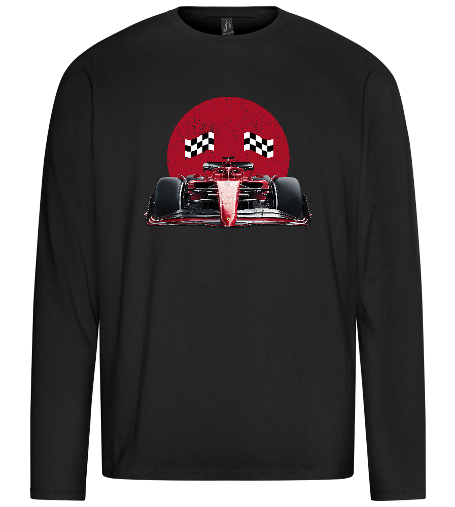 Speed Demon Design - Premium men's long sleeve t-shirt_DEEP BLACK_front